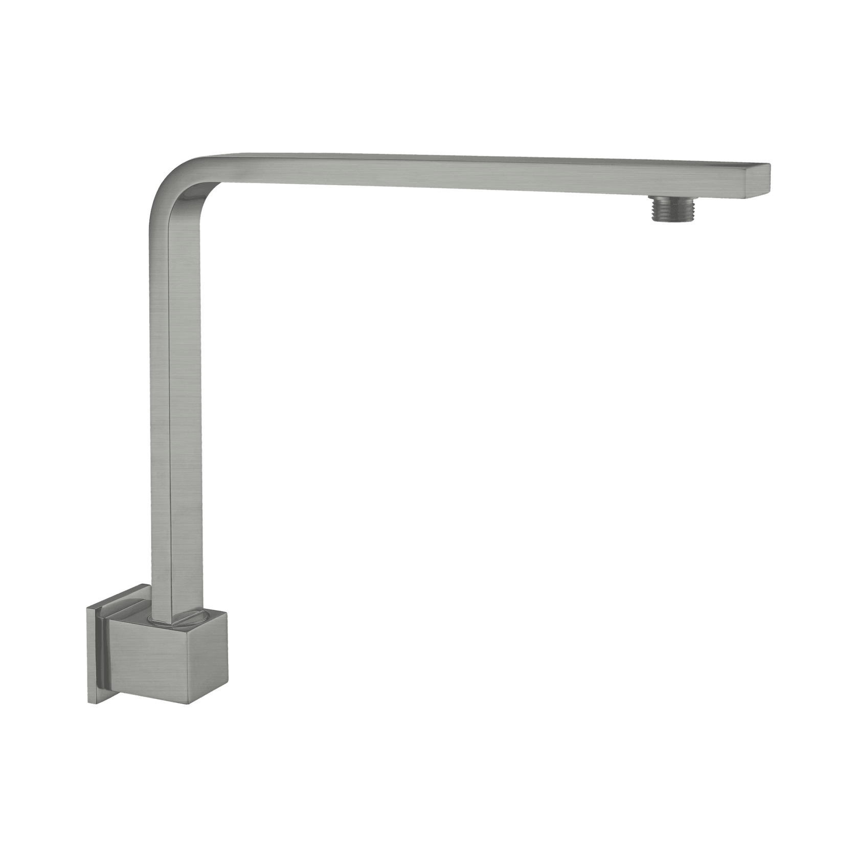 Square Swivel Shower Arm Gun Metal gallery detail image