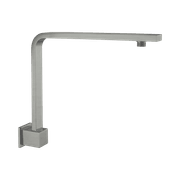 Square Swivel Shower Arm Gun Metal gallery detail image