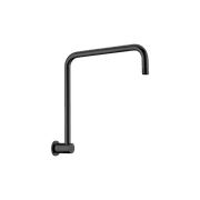 Round Swivel Shower Arm Matte Black gallery detail image