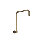 Round Swivel Shower Arm Tumbled Antique Brass gallery detail image