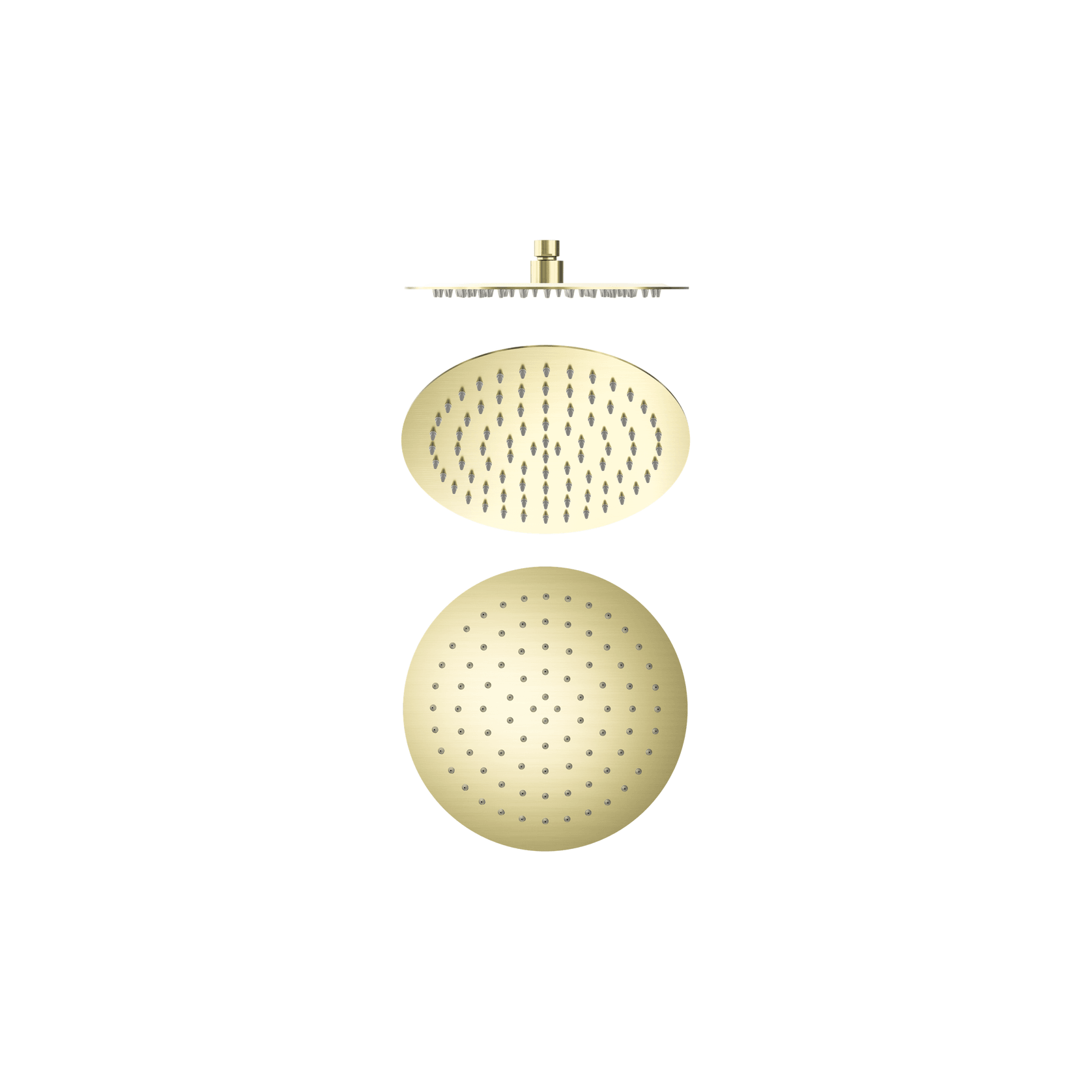 250mm Round Stainless Steel Shower Head 4 Star Rating Brushed Gold gallery detail image