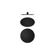 250mm Round Stainless Steel Shower Head 4 Star Rating Matte Black gallery detail image