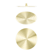 Zen SS316L 300mm Round Shower Head | Brushed Gold gallery detail image
