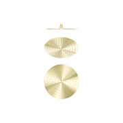 Zen SS316L 300mm Round Shower Head | Brushed Gold gallery detail image
