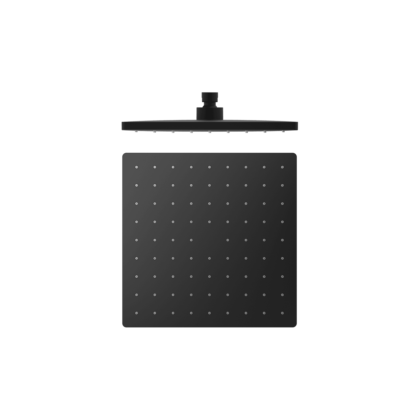 250mm Abs Square Shower Head Matte Black gallery detail image