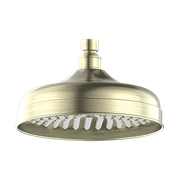 York 200mm Shower Head Aged Brass gallery detail image