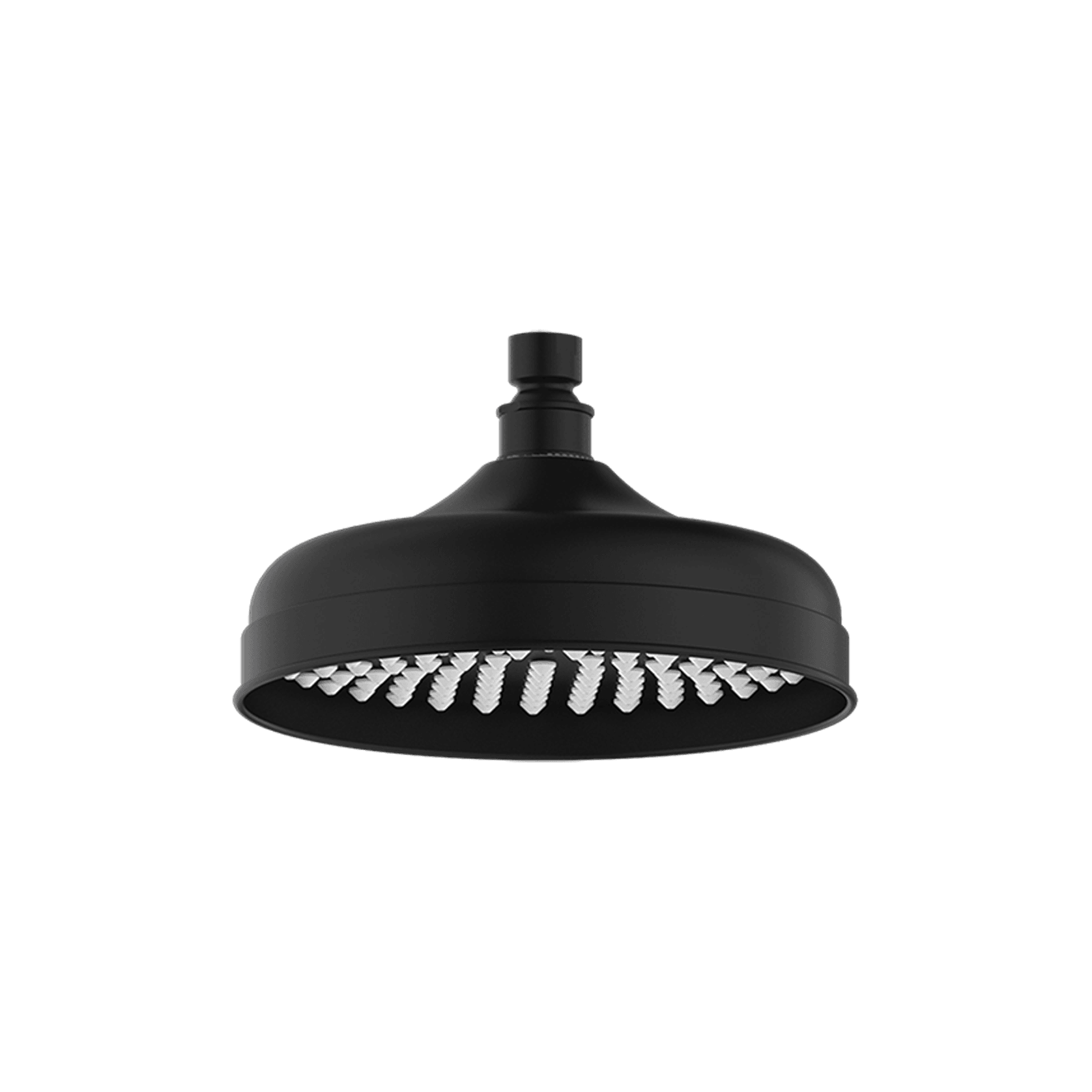 York 200mm Shower Head Matte Black gallery detail image