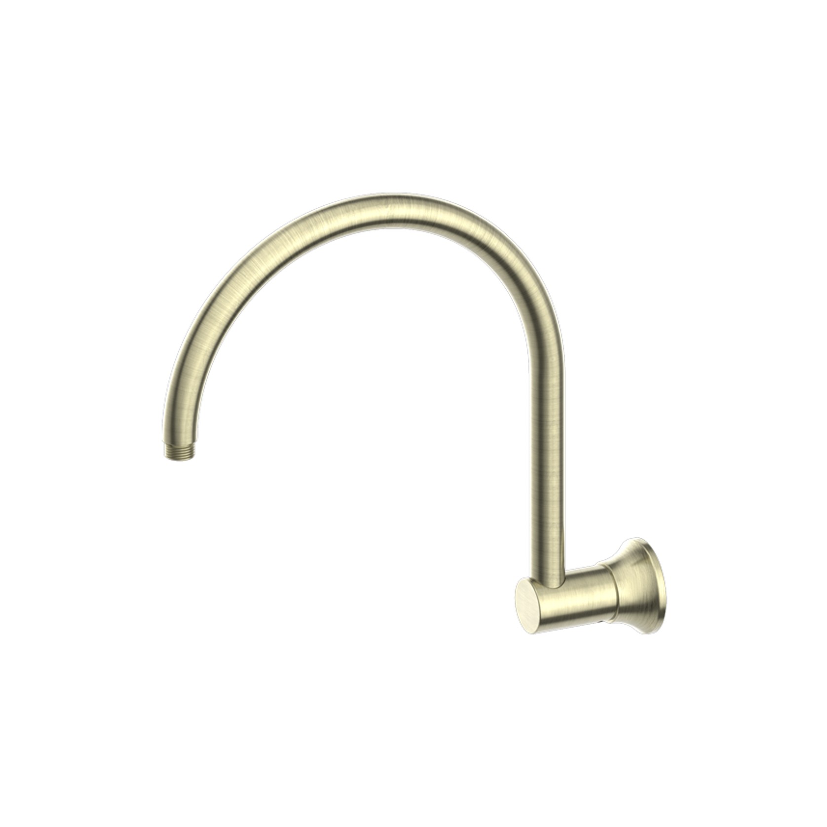 York Shower Arm Aged Brass gallery detail image