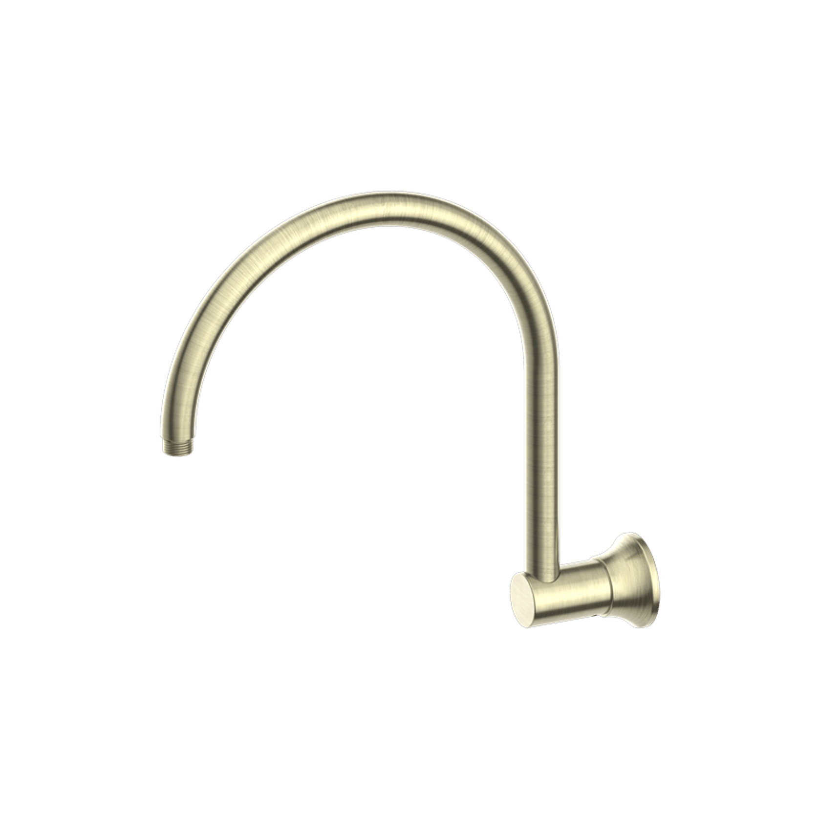 York Shower Arm Aged Brass gallery detail image