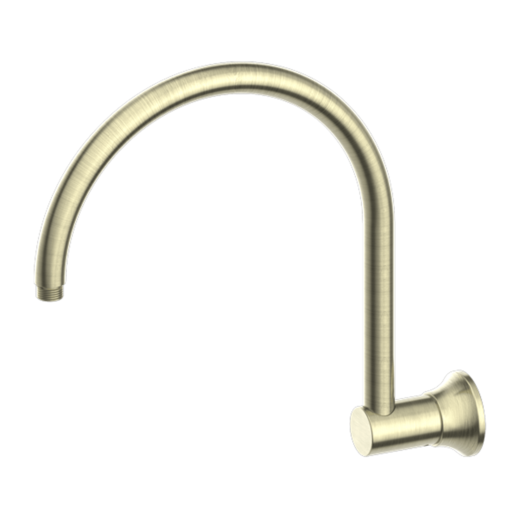 York Shower Arm Aged Brass gallery detail image
