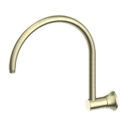 York Shower Arm Aged Brass gallery detail image
