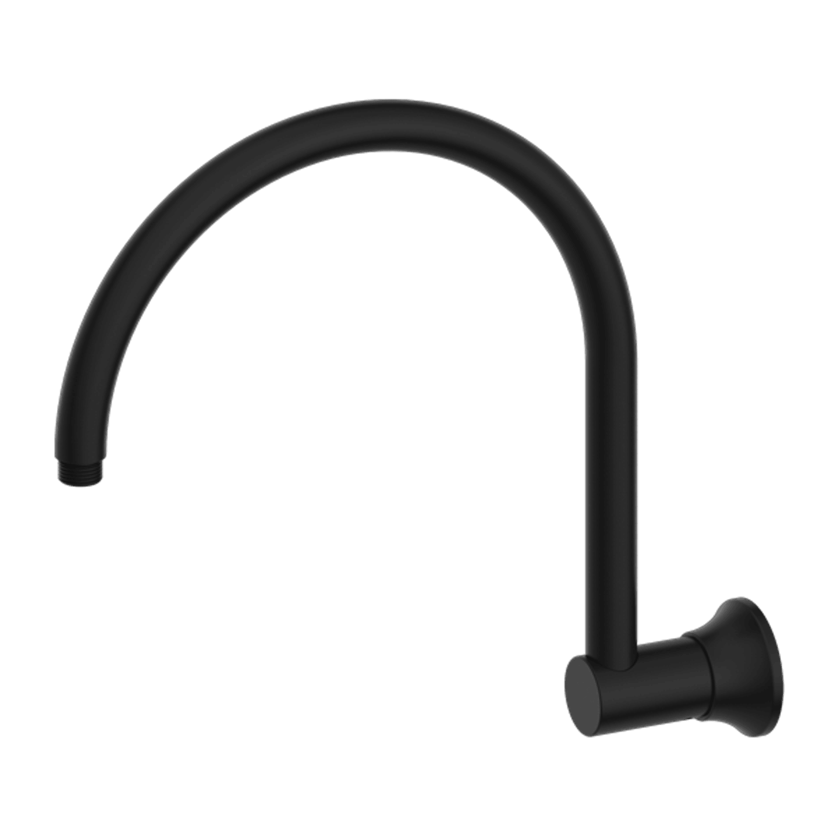 York Shower Arm Matte Black gallery detail image