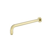 Zen SS316L Round Shower Arm 400mm Length | Brushed Gold gallery detail image