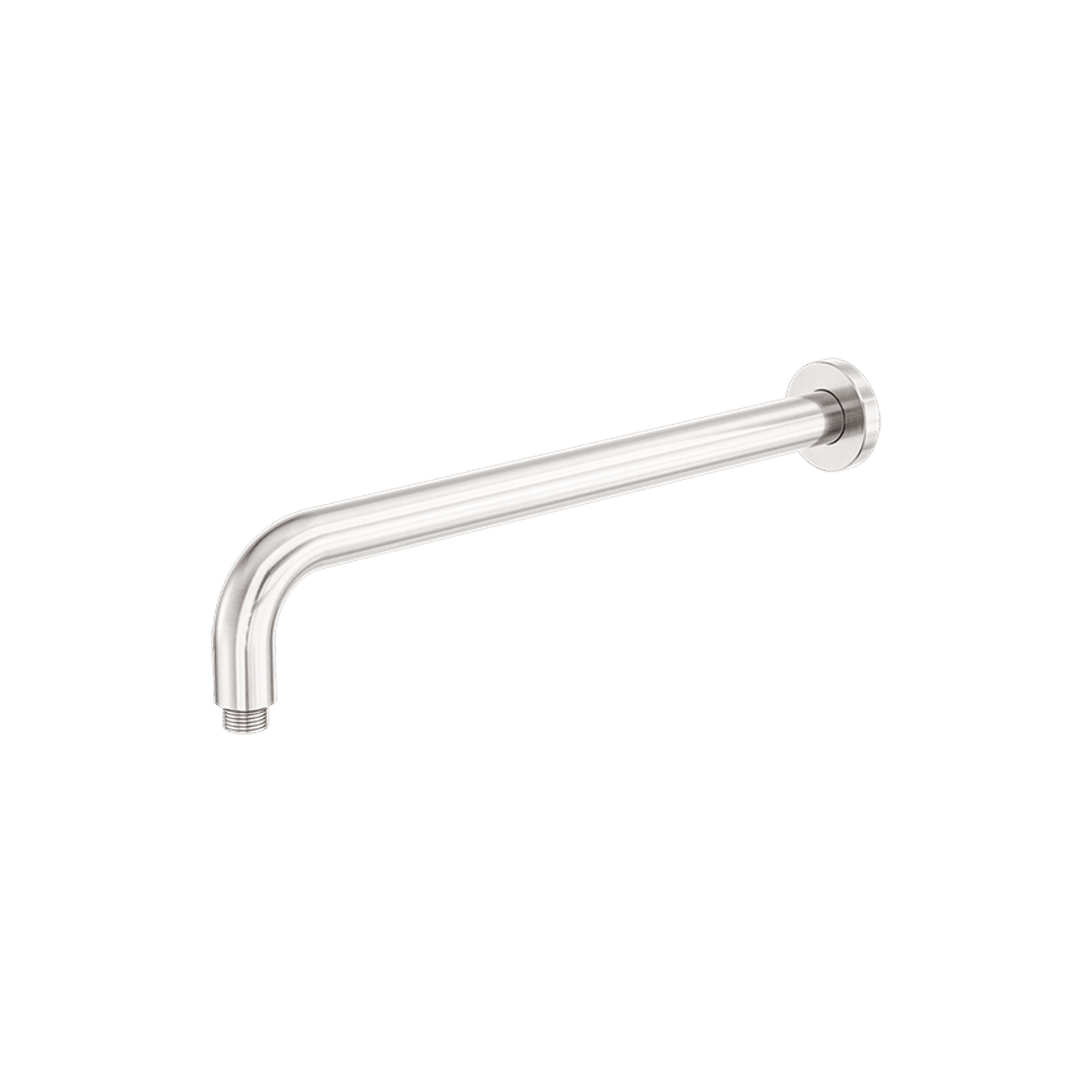 Zen SS316L Round Shower Arm 400mm Length | Brushed Nickel gallery detail image