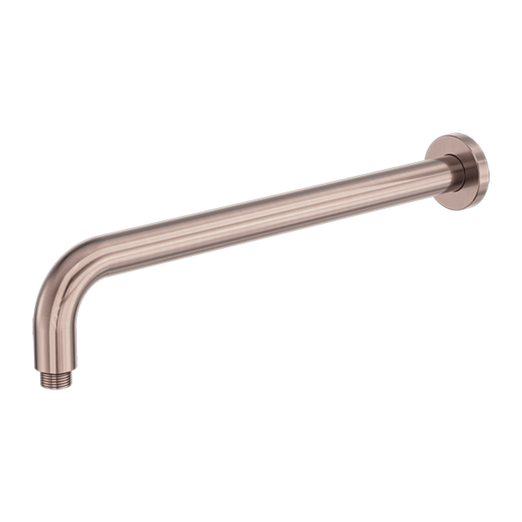 Zen SS316L Round Shower Arm 400mm Length | Brushed Bronze gallery detail image