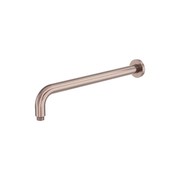 Zen SS316L Round Shower Arm 400mm Length | Brushed Bronze gallery detail image