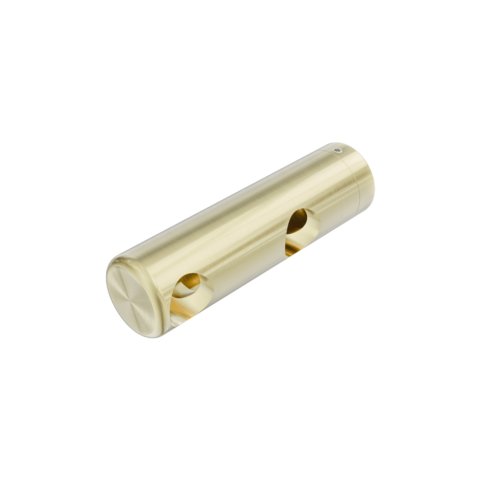 Mecca Care Make Your Own 25mm Grab Rail Double Towel Bracket Left Brushed Gold gallery detail image