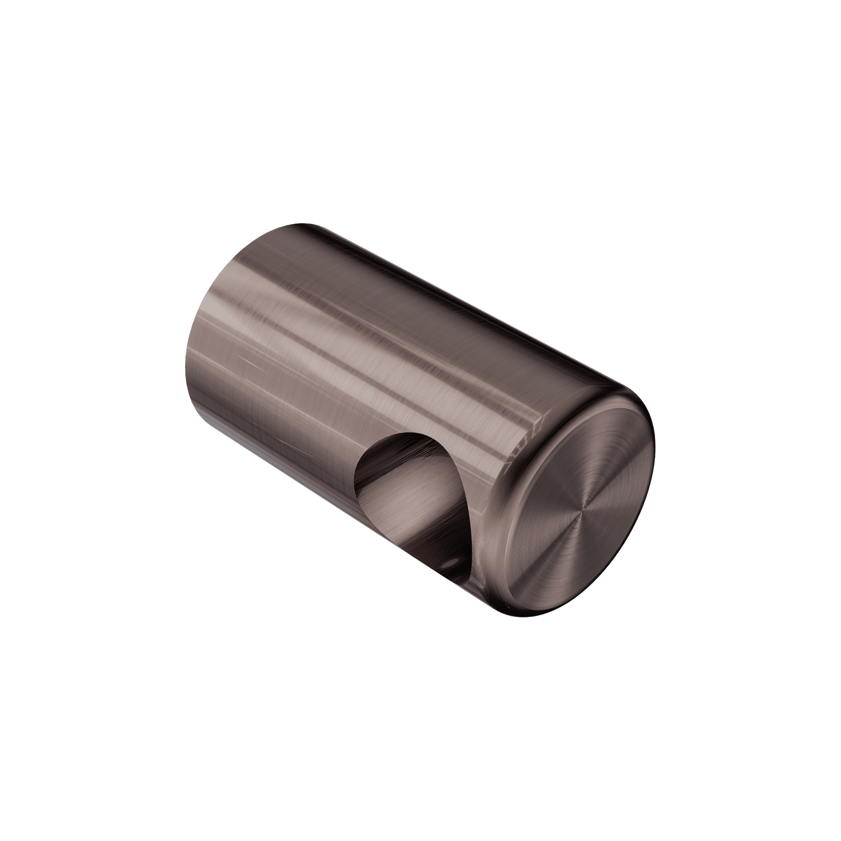 Mecca Care Make Your Own 32mm Grab Rail End Bracket Brushed Bronze gallery detail image