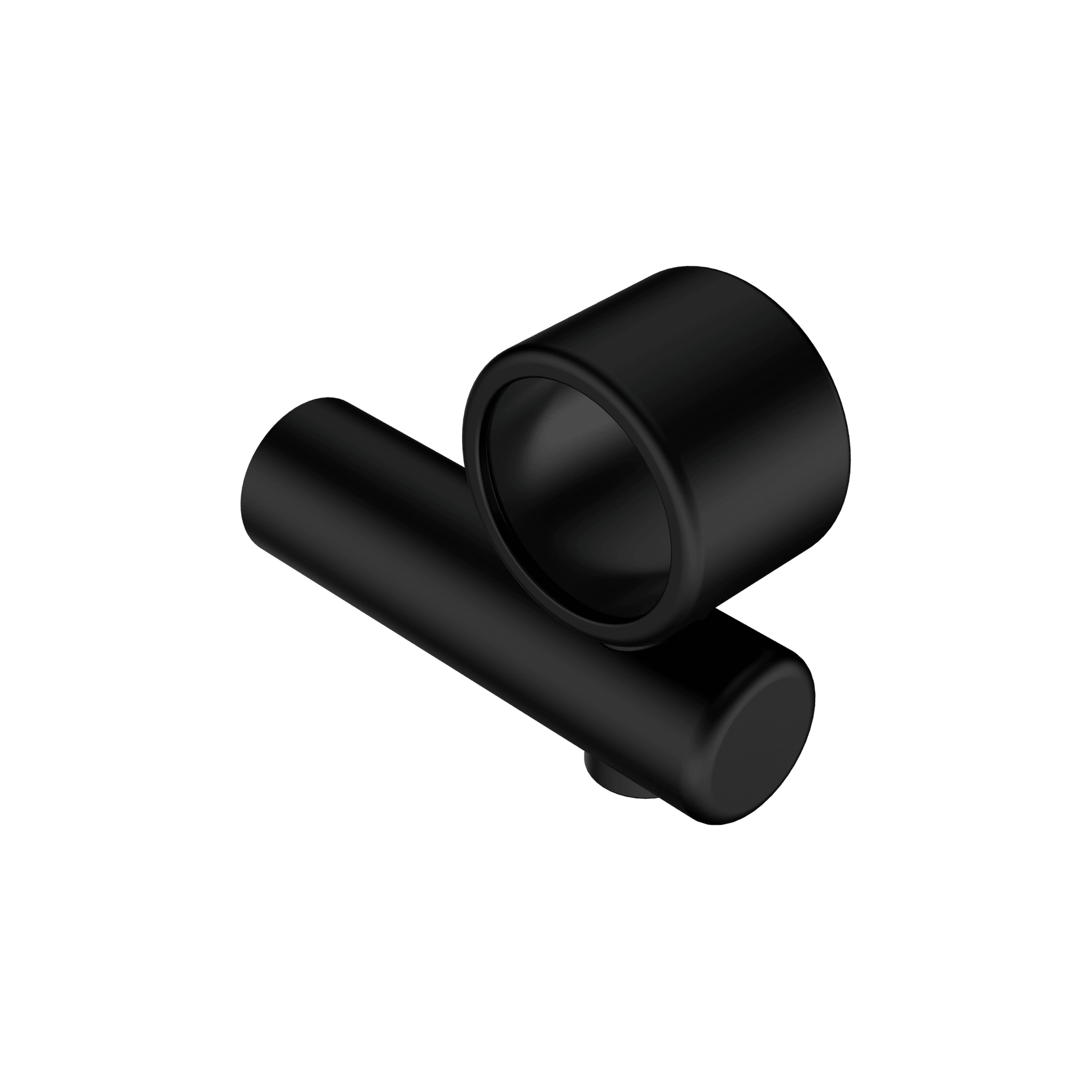 Mecca Care Make Your Own 32mm Hand Rail Undermount Mid Bracket Matte Black gallery detail image