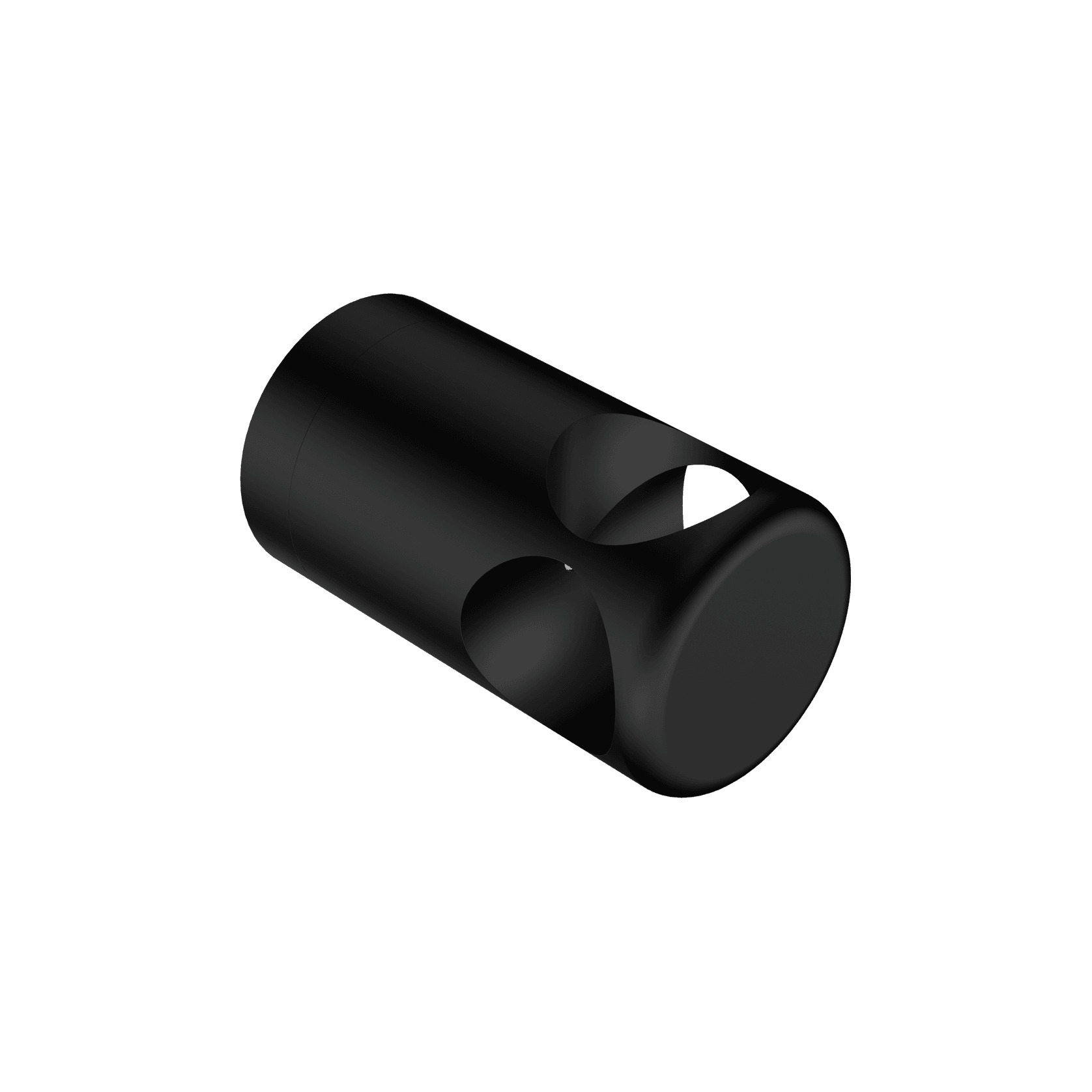 Mecca Care Make Your Own 32mm Grab Rail T Bar Bracket Matte Black gallery detail image