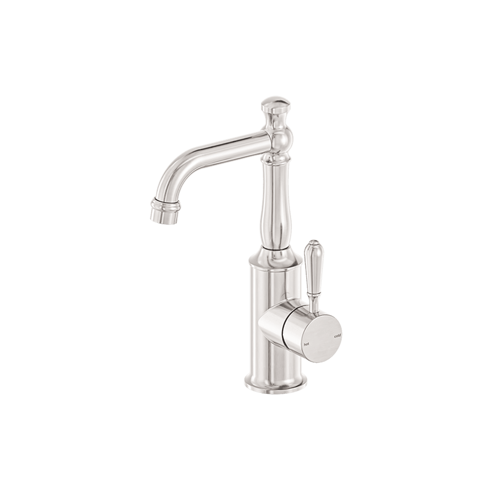 York Basin Mixer With Metal Lever Brushed Nickel gallery detail image