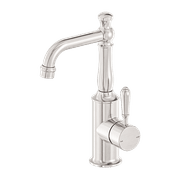 York Basin Mixer With Metal Lever Brushed Nickel gallery detail image