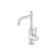 York Basin Mixer With Metal Lever Brushed Nickel gallery detail image