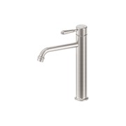 York Straight Tall Basin Mixer With Metal Lever Brushed Nickel gallery detail image