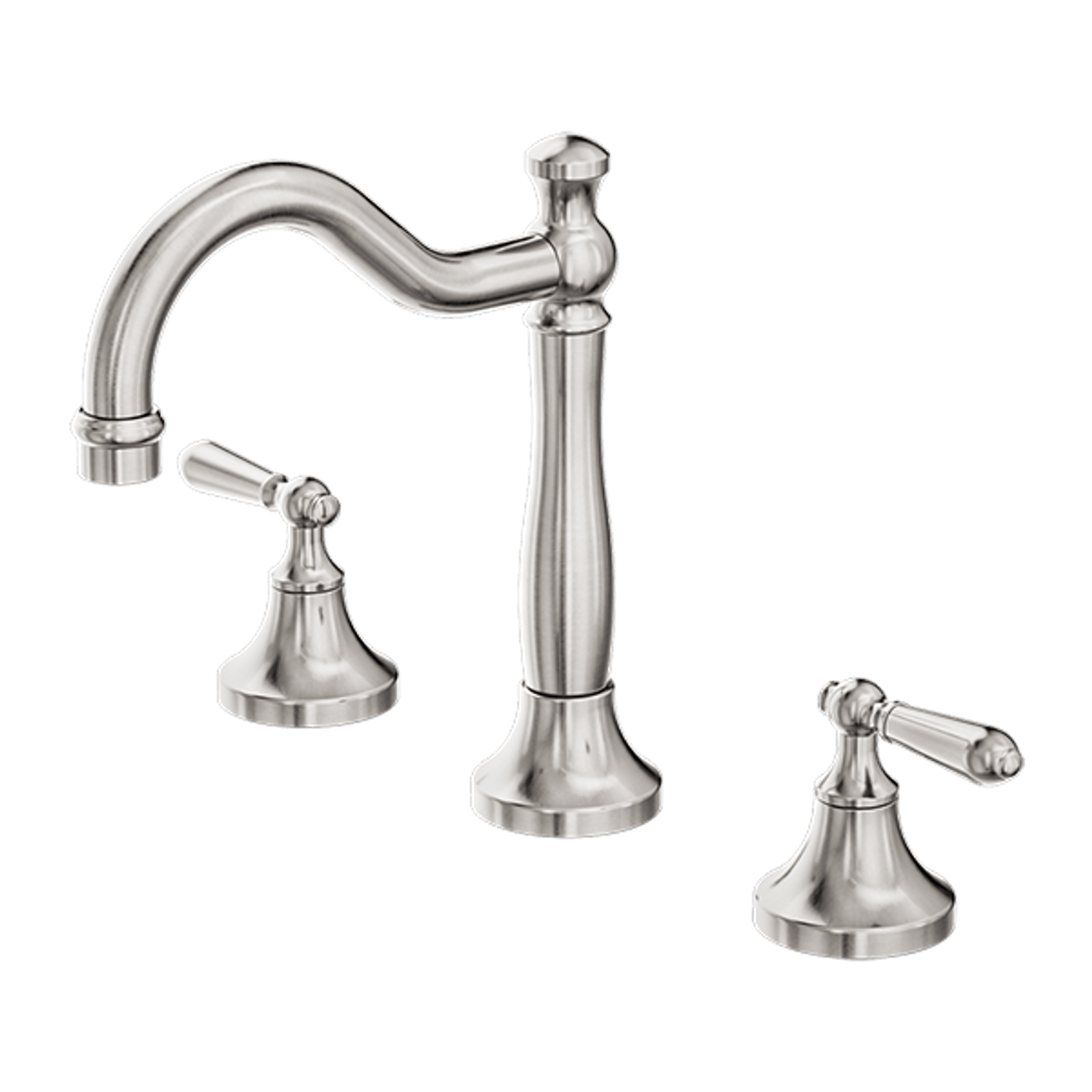 York Basin Set With Metal Lever Brushed Nickel gallery detail image