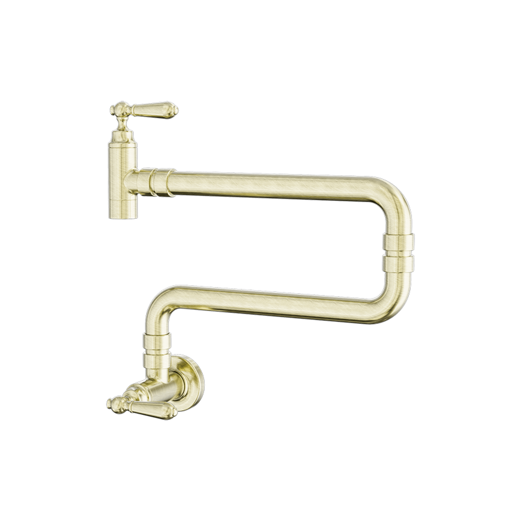 York Wall Mounted Pot Filler Aged Brass gallery detail image