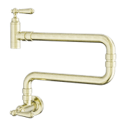 York Wall Mounted Pot Filler Aged Brass gallery detail image