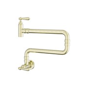 York Wall Mounted Pot Filler Aged Brass gallery detail image