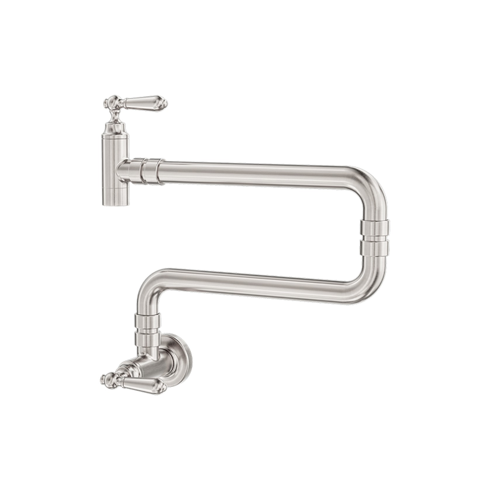 York Wall Mounted Pot Filler Brushed Nickel gallery detail image