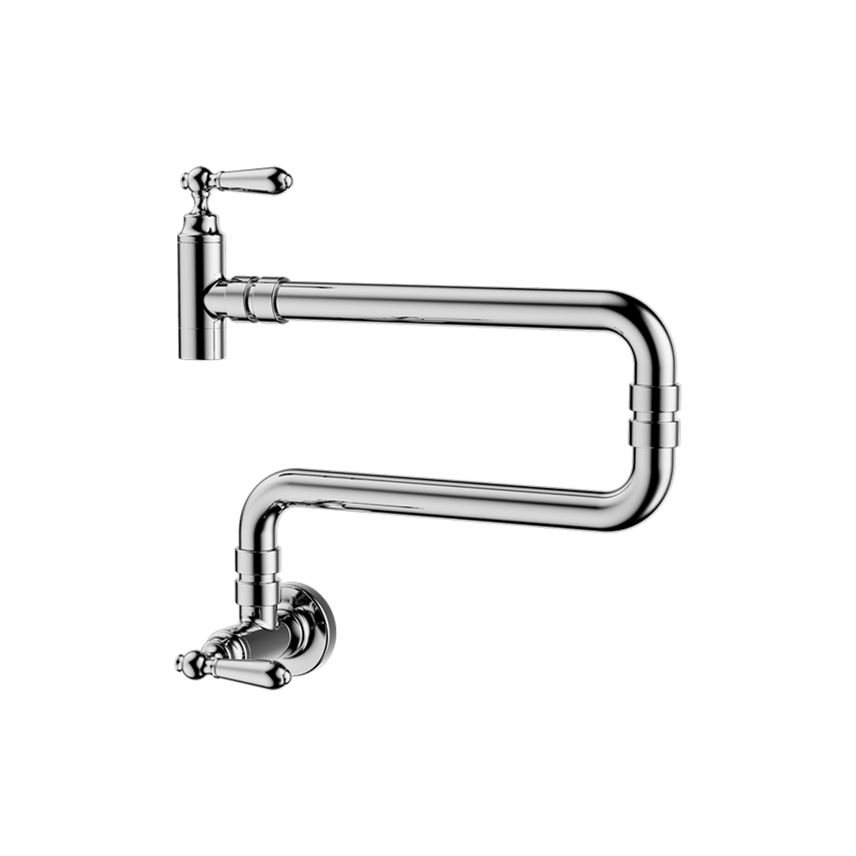 York Wall Mounted Pot Filler Chrome gallery detail image