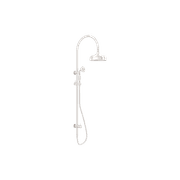 York Twin Shower With Metal Hand Shower Brushed Nickel gallery detail image