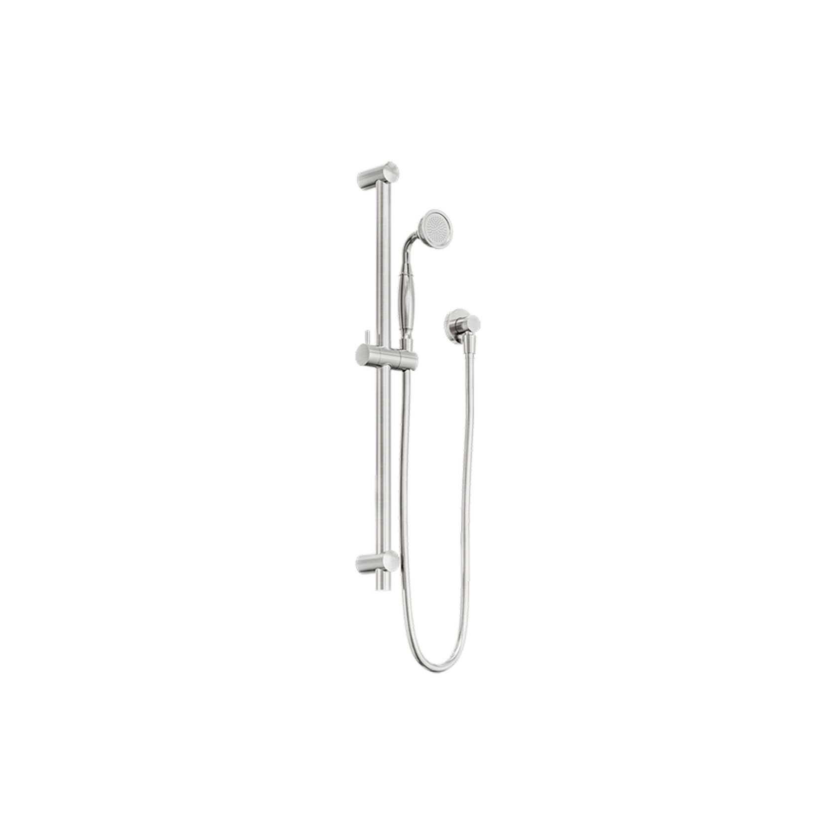 York Shower Rail With Metal Hand Shower Brushed Nickel gallery detail image