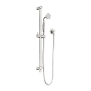 York Shower Rail With Metal Hand Shower Brushed Nickel gallery detail image