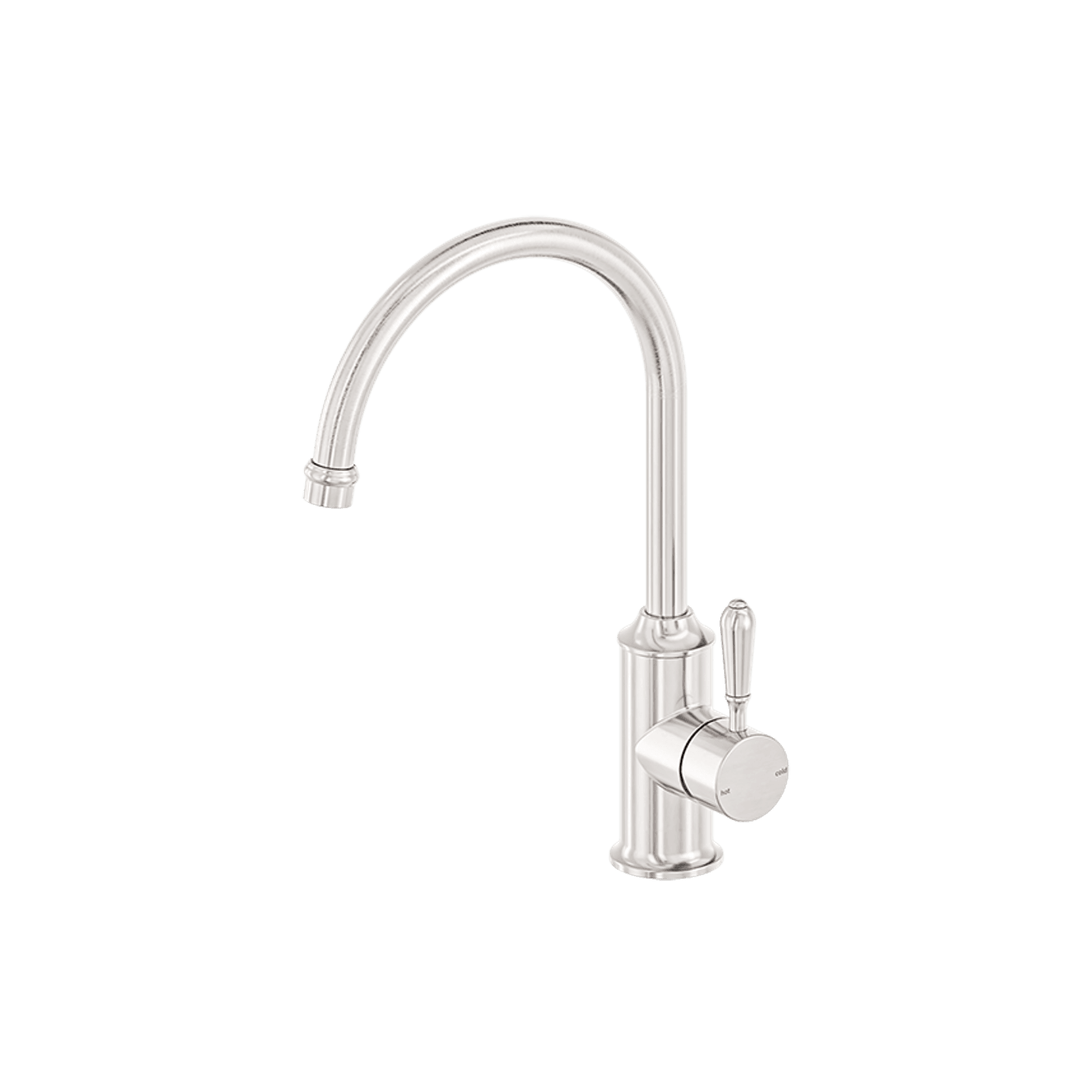 York Kitchen Mixer Gooseneck Spout With Metal Lever Brushed Nickel gallery detail image