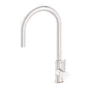 York Pull Out Sink Mixer With Vegie Spray Function With Metal Lever Brushed Nickel gallery detail image
