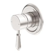 York Shower Mixer With Metal Lever Brushed Nickel gallery detail image