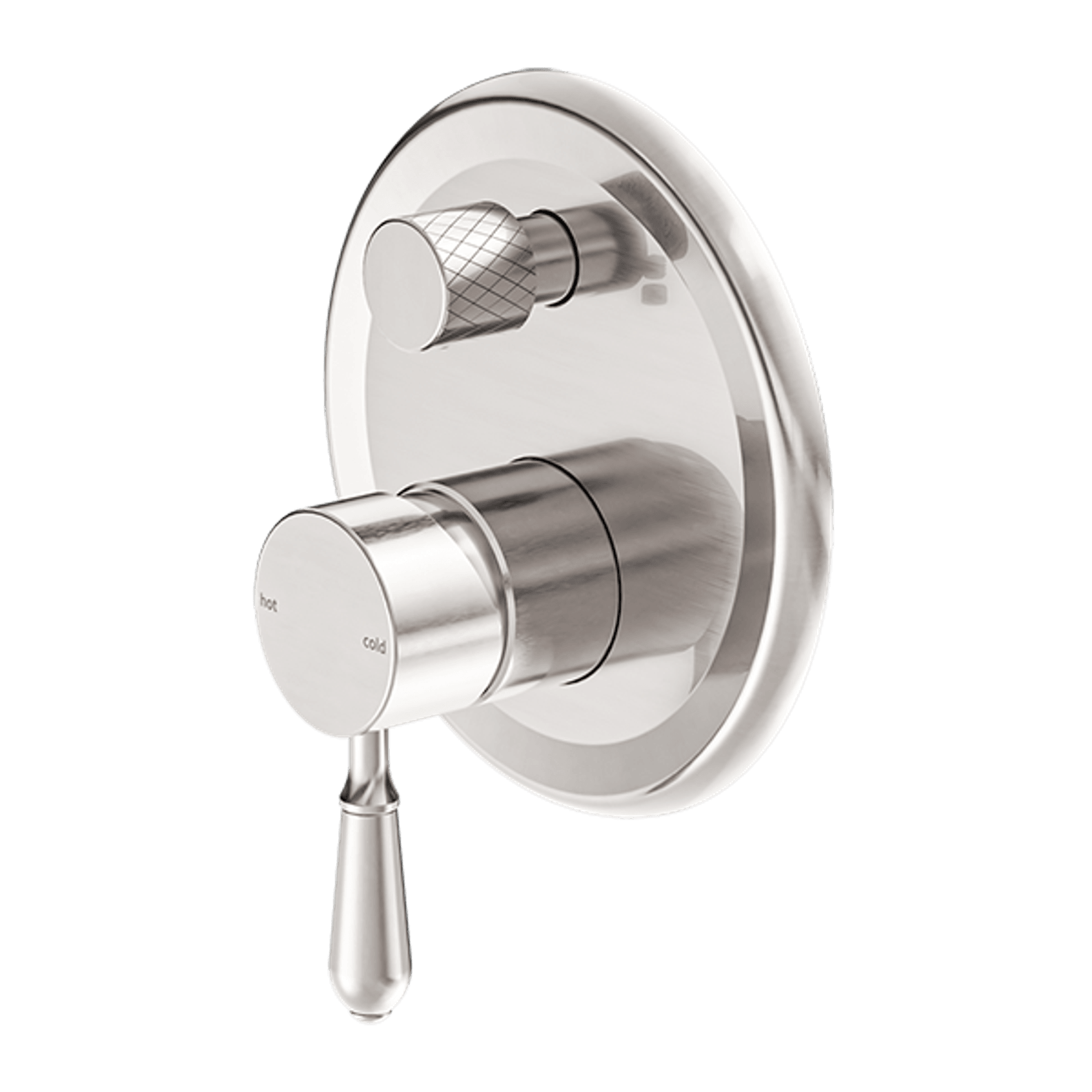 York Shower Mixer With Divertor With Metal Lever Brushed Nickel gallery detail image