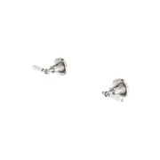 York Wall Top Assemblies With White Porcelain Lever Brushed Nickel gallery detail image