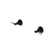 York Wall Top Assemblies With White Porcelain Lever Matte Black gallery detail image