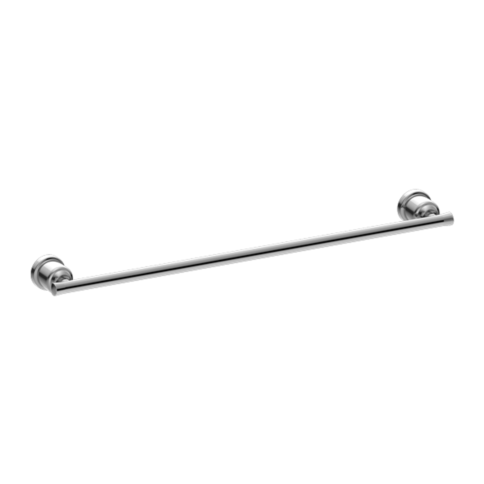 York Single Towel Rail 600mm Chrome gallery detail image