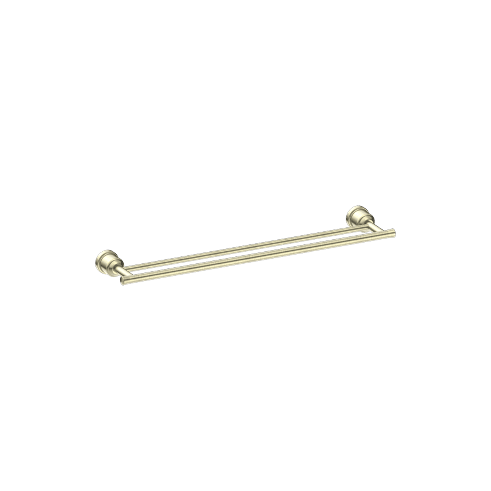 York Double Towel Rail 600mm Aged Brass gallery detail image