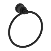 York Towel Ring Matte Black gallery detail image
