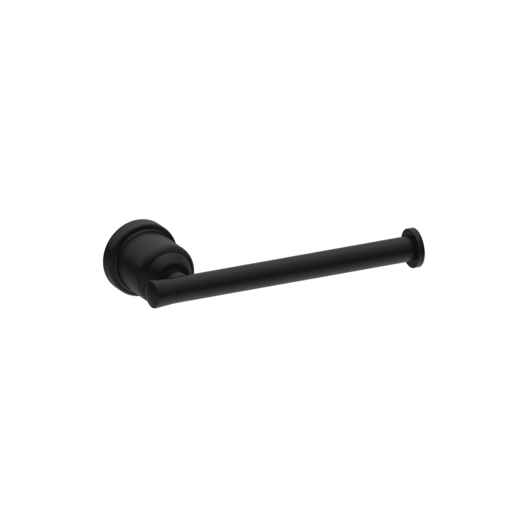 York Toilet Roll Holder Matte Black gallery detail image