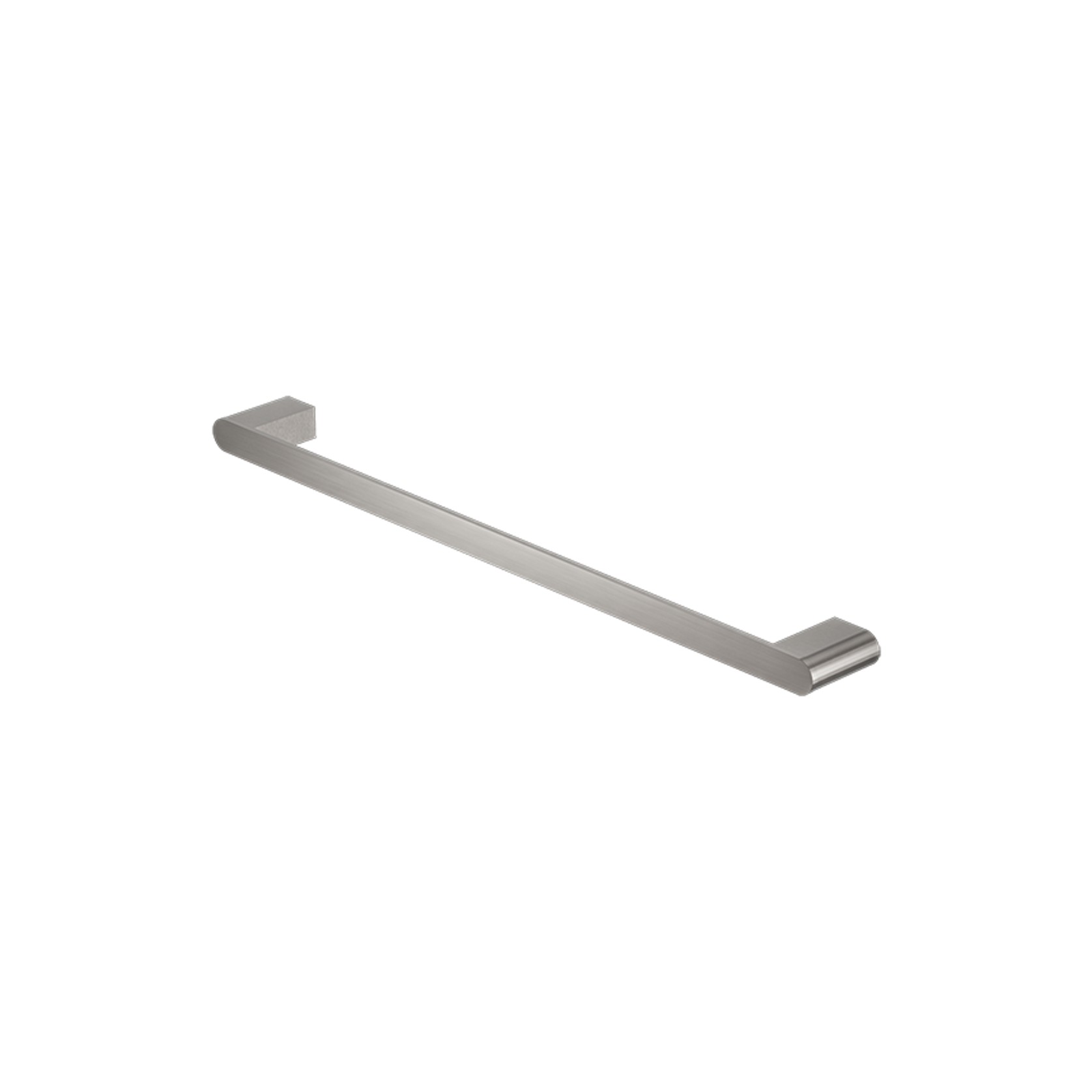 Bianca Single Towel Rail 600mm | Brushed Nickel gallery detail image