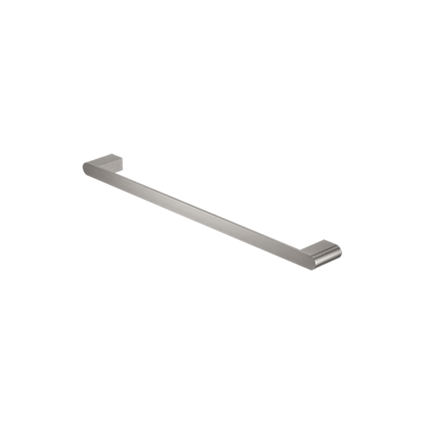 Bianca Single Towel Rail 600mm | Brushed Nickel gallery detail image