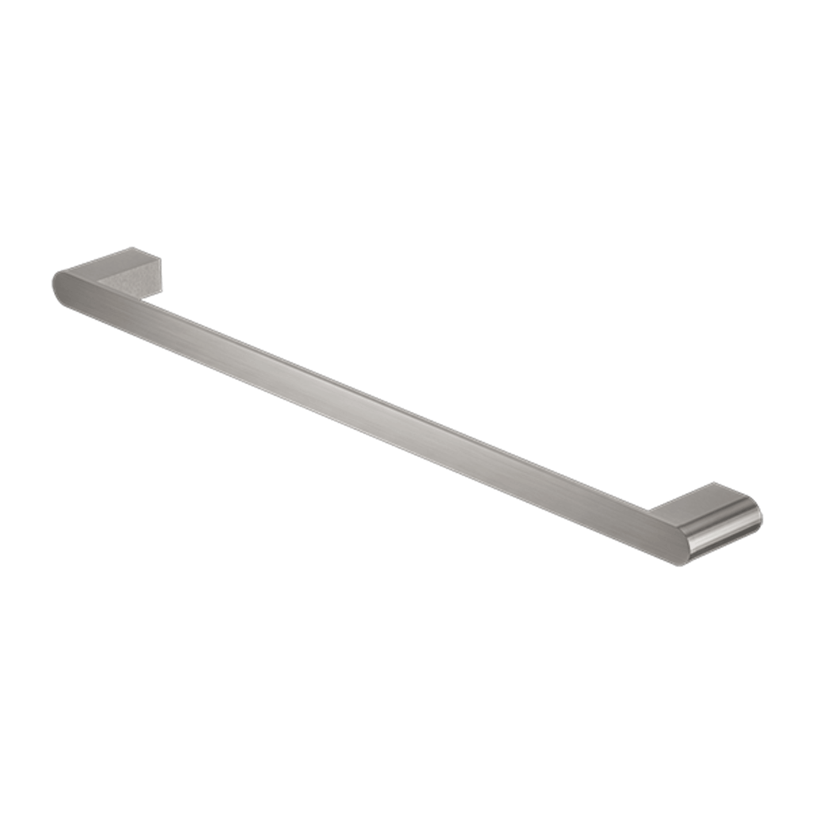 Bianca Single Towel Rail 600mm | Brushed Nickel gallery detail image